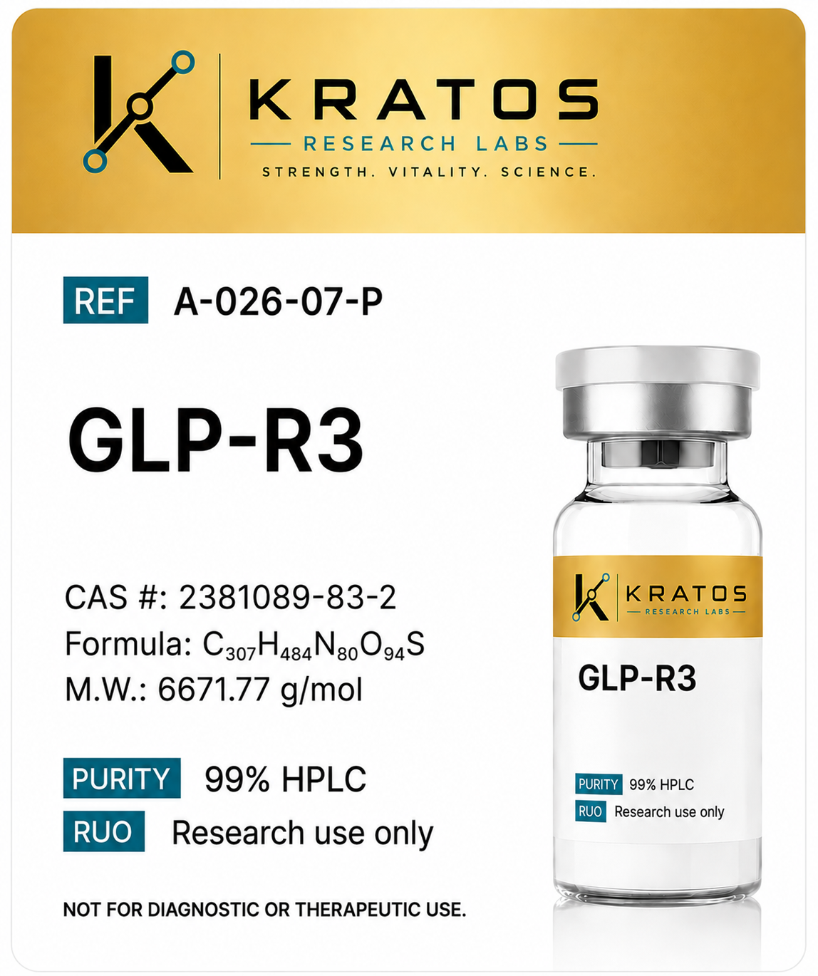 GLP-R3 Kratos Research Labs product image