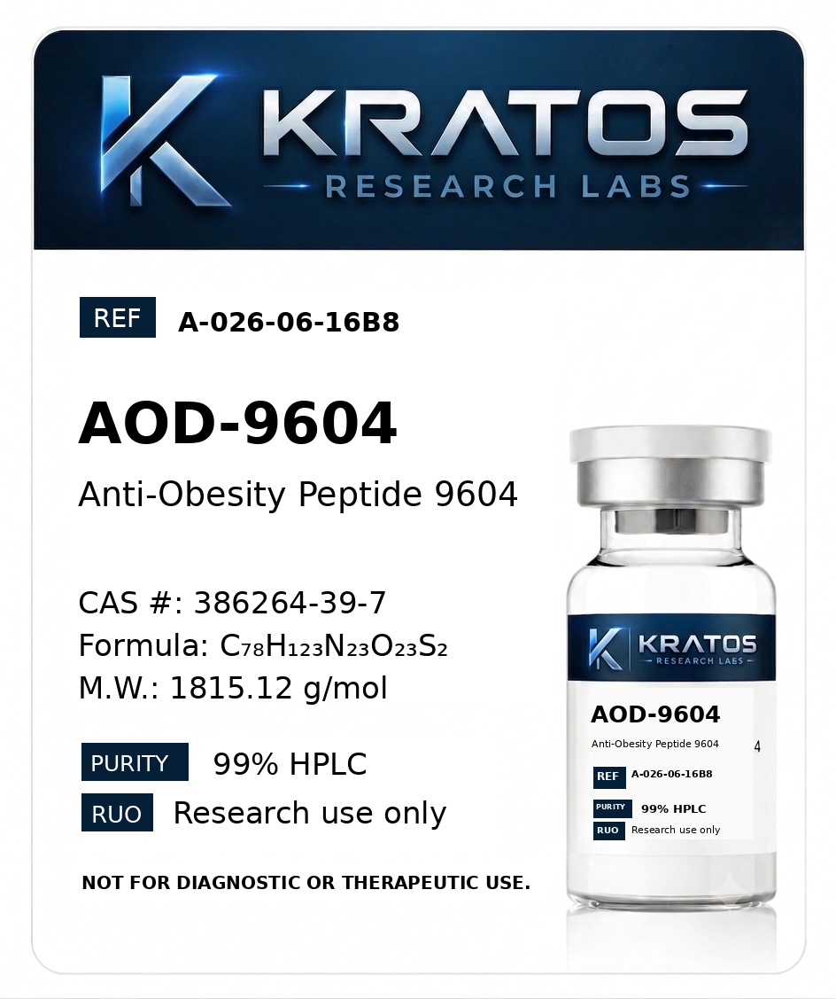 AOD-9604 research compound product card