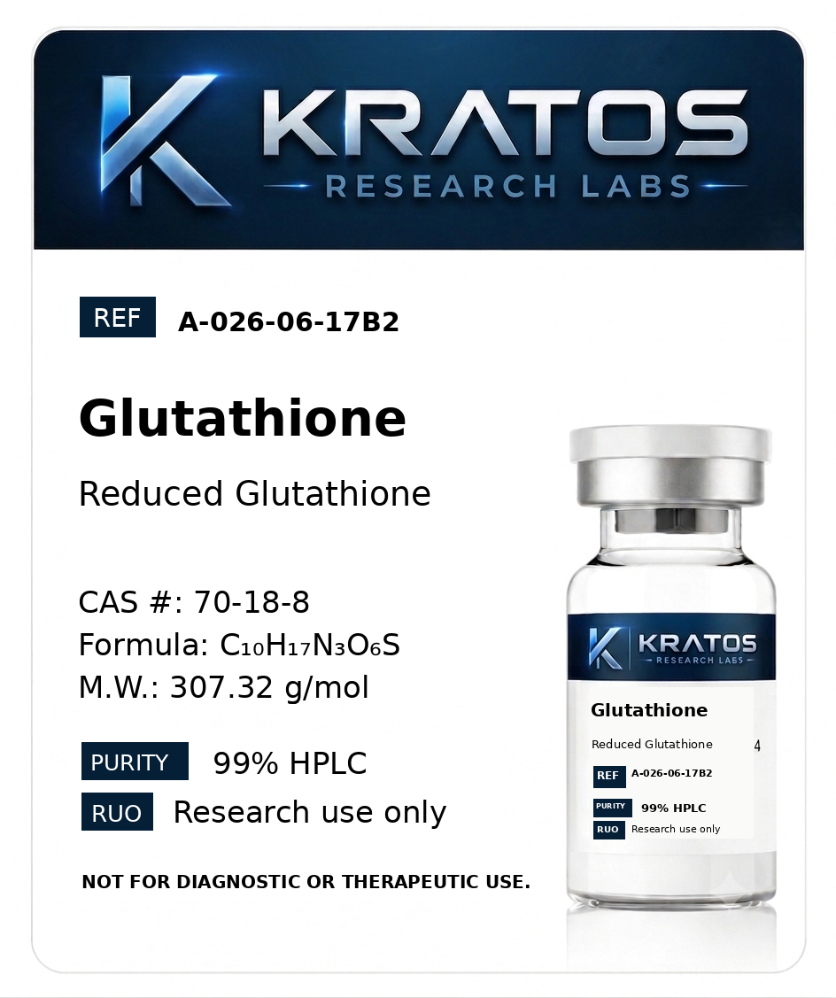 Glutathione research compound product card